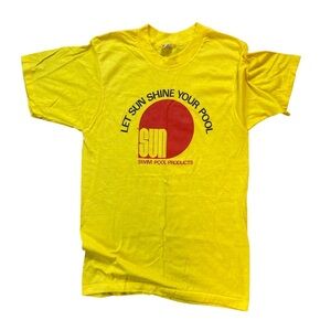 Vintage 1980s Screen Stars “Let Sun Shine Your Pool” Single Stitch T-shirt
